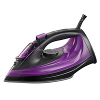 Fer à vapeur électrique portable rotatif en céramique pour voyage, mini fer à vapeur à main, réservoir d'eau de 250 ml, usage domestique et hôtelier