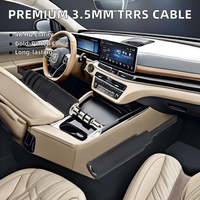 Haute qualité 3.5MM 4 pôles TRRS câble Aux stéréo Audio mâle à femelle câble d'extension avec gaine en PVC prise Jack câble AUX