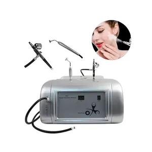 2 In 1 Super Maquinas Facial Oxygenated Machine H2o2 Hyperbaric Whitening Jet Peel Hydra Oxygen Facial Machine With Led Dome