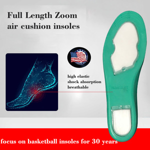 Plantillas <span class=keywords><strong>Dunk</strong></span> con Doble Amortiguación de Aire para Zapatillas de Baloncesto, Plantillas Deportivas de Espuma PU que Absorben la Humedad y el Olor - Product Image 2