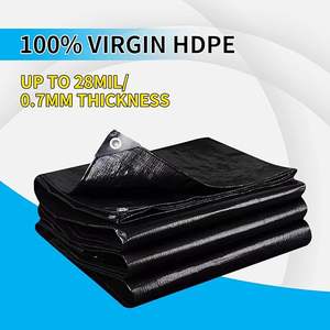 Offres Spéciales 20 Mil Pond Liner 7x10 Ft Pond HDPE Skins Small Fish Rubber Pond Tarp Easy Cutting Underlayment for Fountains - Product Image 5