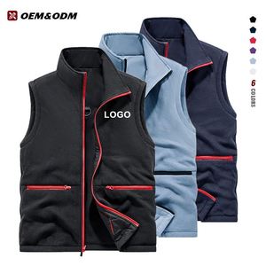 Chaleco de Terciopelo para Hombre, Invierno 2025, Cuello Alto, para Negocios, Trabajo, Aire Libre, Cálido y Grueso, con Logotipo Personalizado - Product Image 3