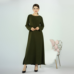 Fashion <strong>Modesty</strong> Islamic Clothing Ladies Abaya Women Muslim Dress Closed Women's Dresses Long Sleeve EID <strong>Style</strong> - Product Image 2