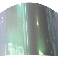 WRAPMASTER - Vinilo Autoadhesivo TPU MAGIC CANDY FLIP GRIS VERDE de 1.52*15m, Película Protectora de Pintura PPF de Color Autoregenerable para Automóviles