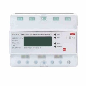 Medidor de energía trifásico Tuya Smart WiFi con pantalla LCD Medidor <span class=keywords><strong>prepago</strong></span> hasta 80A <span class=keywords><strong>Corriente</strong></span> máxima - Product Image 2