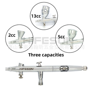 HIFESON – aérographe à double action, calibre 0.2/0.3/0.5mm, alimentation par gravité, outil pour travaux artistiques - Product Image 5