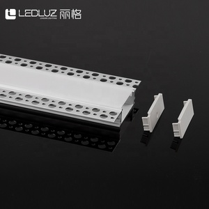 Trimless lõm dẫn kênh nhôm cho vách thạch cao, nhà ở dải ánh sáng rộng 40mm với bộ khuếch tán 20m cho chiếu sáng thương mại - Product Image 4