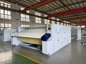 Stiratrice Industriale a Vapore con Calandra a Doppio Lato, Stiratrice a Cassone con Motore per Lavanderie di Hotel - Product Image 3