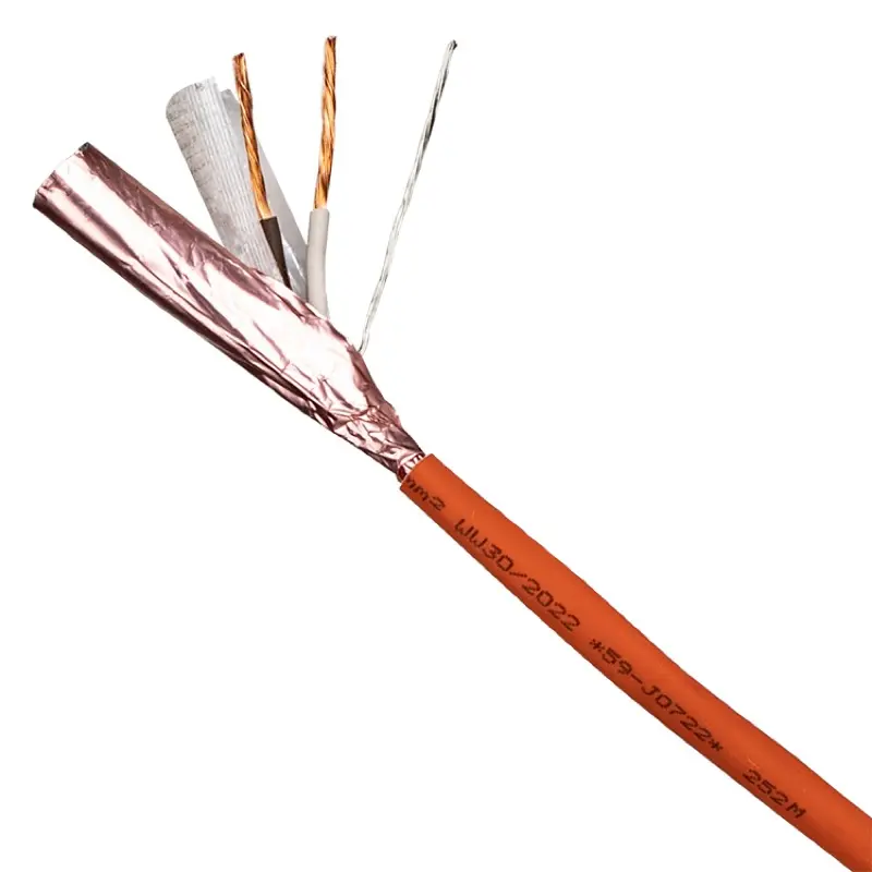 22awg 18awg 2ore 4core 1.5mm2 or 2.5mm2 Unshielded fire alarm cable fire resistance cable