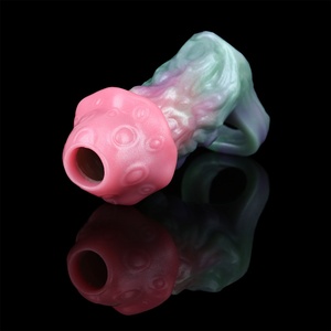 Funda de condón con cabeza de hongo para parejas, dildo para extensión de pene masculino - Product Image 4