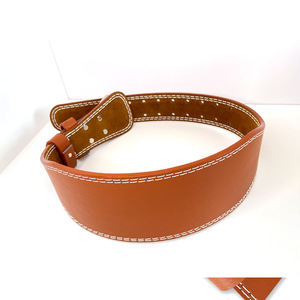Cinturón de Levantamiento de Pesas Ajustable de Cuero Genuino PU Personalizado al por Mayor para Protección de Cintura en Gimnasio - Product Image 5