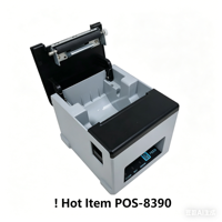Imprimante thermique portable sans fil POS8390 2026 Mini pour reçus et tickets, imprimante de bureau 80mm pour factures 203dpi