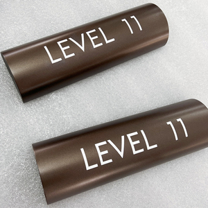 Wall Mounted Semi Cylinder Engraved Hotel Indoor <strong>Way</strong> finding Signage Engraved 3D Acrylic <strong>Signs</strong> Hot selling - Product Image 6