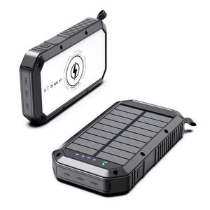 Batterie externe universelle solaire étanche pour camping en extérieur, 20000 mAh, triple protection, haute capacité - Product Image 1