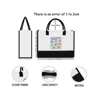 Sac fourre-tout Neurodiverse Universe, sac à bandoulière en toile avec planètes de dessins animés colorées, cadeau pour enseignant en éducation spéciale