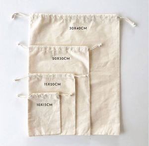 Wedding Gifts Burlap Bag, <b>Pouch</b> with Logo, Custom Dust Bag, Favor Bags, Cotton <b>Drawstring</b> Jewelry Package With Logo - Product Image 2