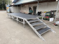 Scène modulaire portable en aluminium, passerelle, système modulaire, scène de concert, piste de danse, scène à assembler pour les événements de DJ