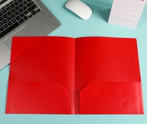Custom logo Office Supplies Pp Material File <b>Folder</b> With Two Pockets <b>A4</b> Size Document File <b>Folder</b> - Product Image 4