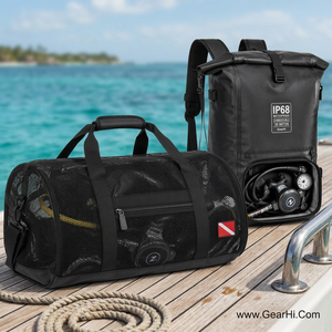 Bolsa de Transporte para Equipo de Deportes Acuáticos Reforzada y Resistente al Agua, Bolsa Sumergible para Aletas de Buceo, Bolsas para Equipo de Buceo 1000D - Product Image 3