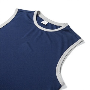 Bodybuilding Workouts Simple Casual Men Tank Top <b>Muscle</b> Fit Tank Top 100% Polyester Quick Dry Athletic Workout <b>Vest</b> - Product Image 3