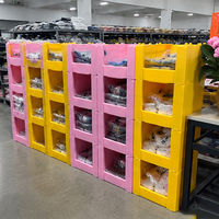 Bacs de stockage personnalisés à ouverture frontale pour entrepôt, en plastique ondulé empilable, en PP Coroplast, boîtes de rangement creuses pour vêtements