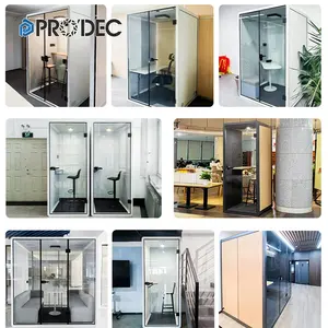 Sound Studio Furniture Company Pod Room Portability Offical Indoor 4 Person Booth Noise Isolation Cabin Soundproof Office Pod