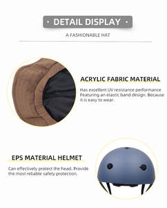 خوذة دراجات بسعر جيد حاصلة على شهادة CE EN 1078، توفر حماية من أشعة الشمس، قابلة للتعديل مع تصميم مسطح - Product Image 2