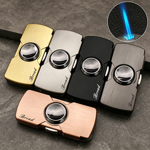 BROAD BD-325 Briquet électronique de <span class=keywords><strong>luxe</strong></span> coupe-vent en métal au design moderne et au carburant butane - Cadeau d'affaires - Product Image 4