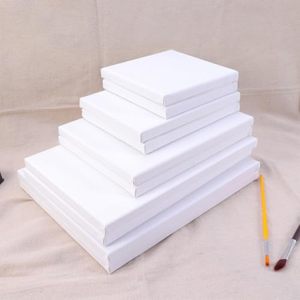 Toile de peinture blanche vierge en coton sans acide, tendue sur châssis, taille personnalisée, pour artistes, vente en gros - Product Image 2