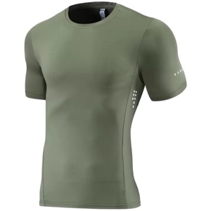 Camiseta Deportiva Personalizada para Hombre, de Secado Rápido, Ligera, Ajustada, de Poliéster Tejido, Diseño Liso, Estampado Personalizado - Product Image 4