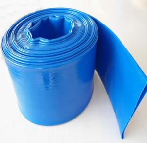 <span class=keywords><strong>Manguera</strong></span> Plana de PVC Roja Flexible de Alta Resistencia de 1-12 Pulgadas <span class=keywords><strong>para</strong></span> Uso en Piscinas y Granjas, Riego Agrícola y Descarga de <span class=keywords><strong>Agua</strong></span> - Product Image 1