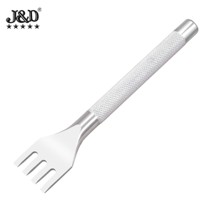 FAI DA TE in pelle puncher professionale in acciaio inox tessitura tagliere articoli in pelle fatti a mano pugno Diamond cut chisle - Product Image 4