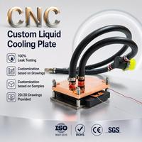 Plaque de refroidissement liquide personnalisée OEM/ODM avec dessins 2D/3D fournis, bloc de refroidissement par eau usiné CNC