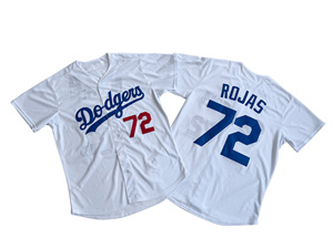 <span class=keywords><strong>Maillot</strong></span> personnalisé pour <span class=keywords><strong>homme</strong></span> des <span class=keywords><strong>Dodgers</strong></span> de Los Angeles 72 #   <span class=keywords><strong>Maillot</strong></span> de <span class=keywords><strong>baseball</strong></span> blanc et bleu Rojas Miguel, édition limitée pour les fans, uniforme de la Major League <span class=keywords><strong>Baseball</strong></span> - Product Image 3