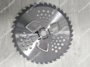 Hoja de sierra profesional industrial de 4 pulgadas para cortar madera, de acero soldado con láser, pintada de blanco, prensada en caliente - Product Image 2