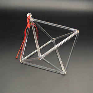 Cristal de Quartz Clair Chant Double Pyramides Pour La Thérapie Par Le Son - Product Image 3