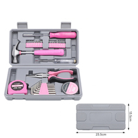 Ensemble d'outils cadeau multifonctions rose 29 pièces Pinces Home Hardware Kit d'outils de réparation à domicile