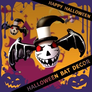Chauve-souris gonflable en PVC pour Halloween avec ailes noires 115*70 CM pour la décoration extérieure de jardin, décoration d'événements de collecte de bonbons ou de déguisements - Product Image 4