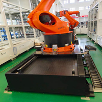 Module de plateforme coulissante à crémaillère pour robot 7ème axe, en fonte, pour soudage, avec rail de déplacement robuste, capacité de charge 1000 kg, 1 kW, 380 V