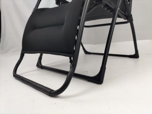 Regolabile imbottito moderno a gravità Zero lettino da giardino pieghevole esterno portabicchieri per alberghi e parchi ospedali soggiorno - Product Image 6