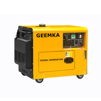 Générateur diesel à cadre ouvert, silencieux, léger, prix usine, 5 kW, 6 kVA, 50/60 Hz, monophasé/triphasé, portable