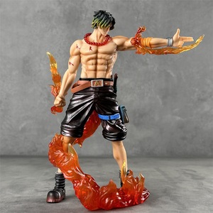 Figura de <span class=keywords><strong>Anime</strong></span> de Portgas D. Ace de <span class=keywords><strong>One</strong></span> <span class=keywords><strong>Piece</strong></span>, Figura de Acción Versión Batalla de Fuego, Estatua Coleccionable de PVC, Modelo de Juguete para Decoración de Habitaciones - Product Image 3
