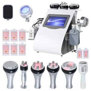 9 in 1 Professional body vacuum slimming liposuction lipo laser 40k 80k cavitation machine