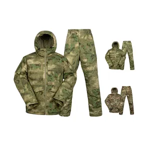 Winter Hunting Combat Herren Tactical Clothing Suit Wasserdichter Camouflage Hooded Cotton-Padded Tactical Jacket Suit
