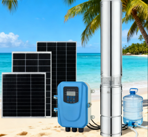 Năng lượng mặt trời chìm Bơm tốc độ dòng chảy: 5. 8m3/h đầu/cũng sâu: 100m lý tưởng cho nông thôn từ xa 8-12 hộ gia đình tập trung cấp nước - Product Image 1