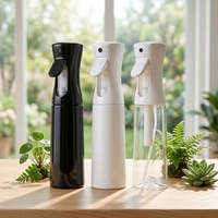 Bouteille pulvérisateur en plastique rechargeable 200ml 300ml pour barbier, salon, styliste, brume fine continue pour cheveux