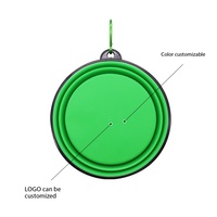 Gamelle pliable multicolore pour chien, cadre noir en TPE, ensemble d'alimentation pliable pour animaux de compagnie, gamelle portable pour chat personnalisable pour l'extérieur
