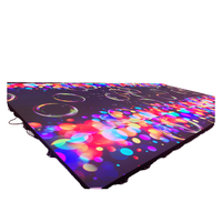Pista de Baile LED Interactiva para Bodas, Pantalla de Piso Sensible a los Pasos, Antideslizante de Alta Resistencia, Logotipo Personalizado, Certificación CE FCC