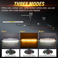 Nouvelle barre lumineuse LED pour voiture tout-terrain 4x4 IP67 brevetée 120W 34 pouces avec faisceau de câblage 10000 lumens 12-24V, compatible universellement