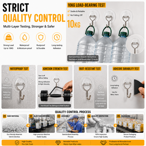 Ganchos de Pared de Plástico con Capacidad de Carga de 20 kg, Autoadhesivos, de Doble Nivel, para <span class=keywords><strong>Baño</strong></span> y Garaje, Organización Multifuncional para el Hogar - Product Image 3